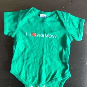 I Love Vermont Onesie 12m
